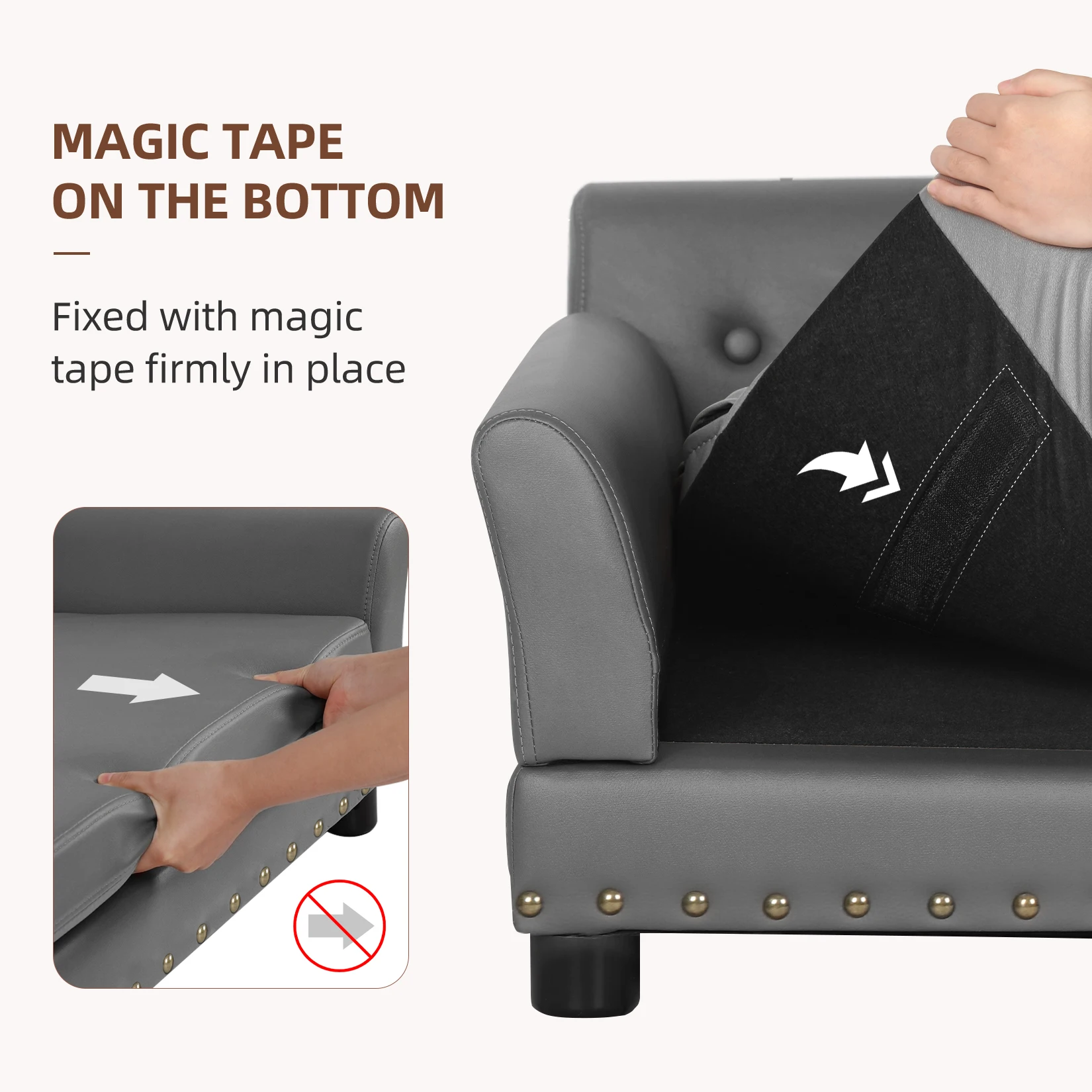 Pet Snuggle Lounge Chair with Removable Cushion - Image 3