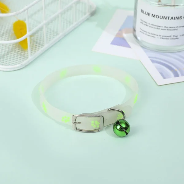 Small Dog Cat Luminous Silicone Collar