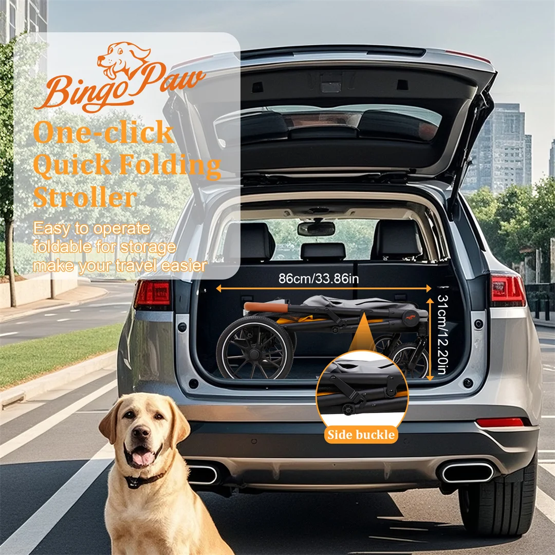 Portable Outdoor Dog Stroller for Large Dogs - Image 3