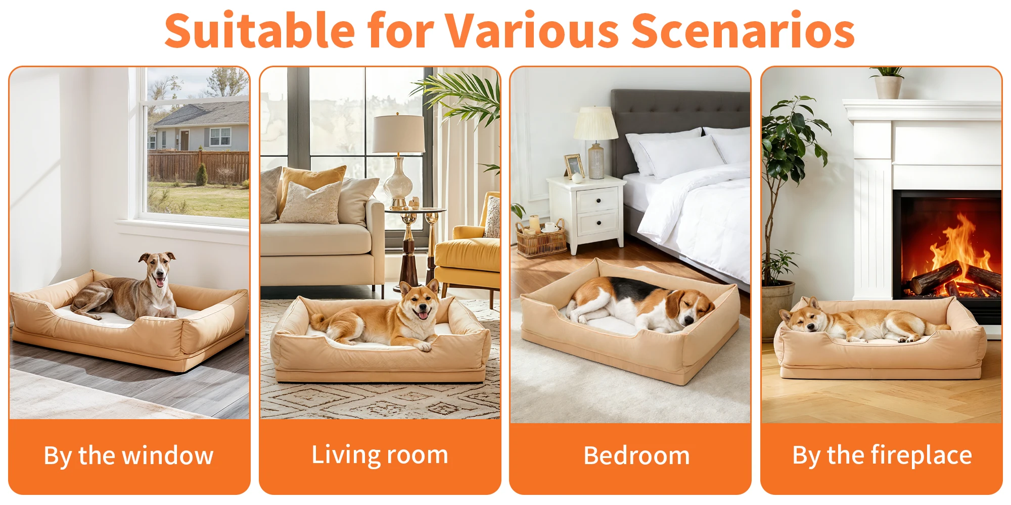 XL Orthopedic Soft Calming Dog Sofa Bed - Image 4
