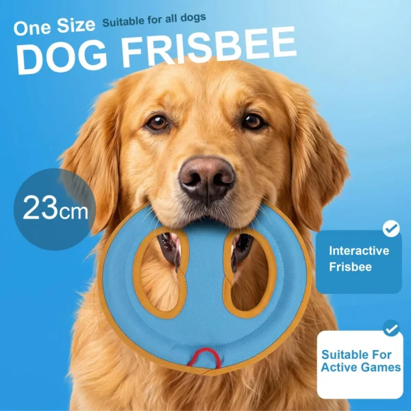 Frisbee flyer dog toy - interactive, durable, floating