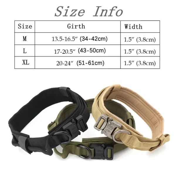 Tactical Training Dog Collar And Leash Set