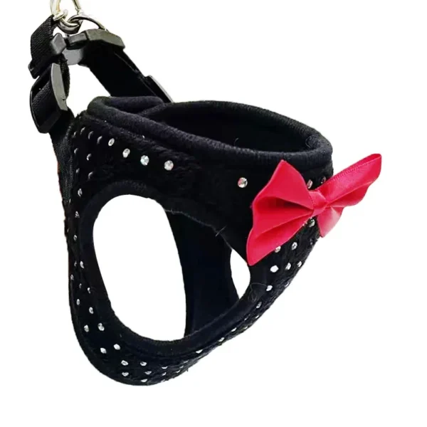 Soft Diamond Decoration Breathable Dog Chest Harness