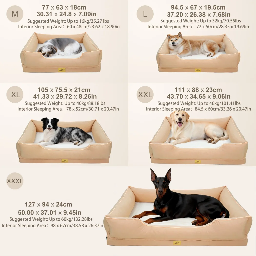 XL Orthopedic Soft Calming Dog Sofa Bed - Image 2