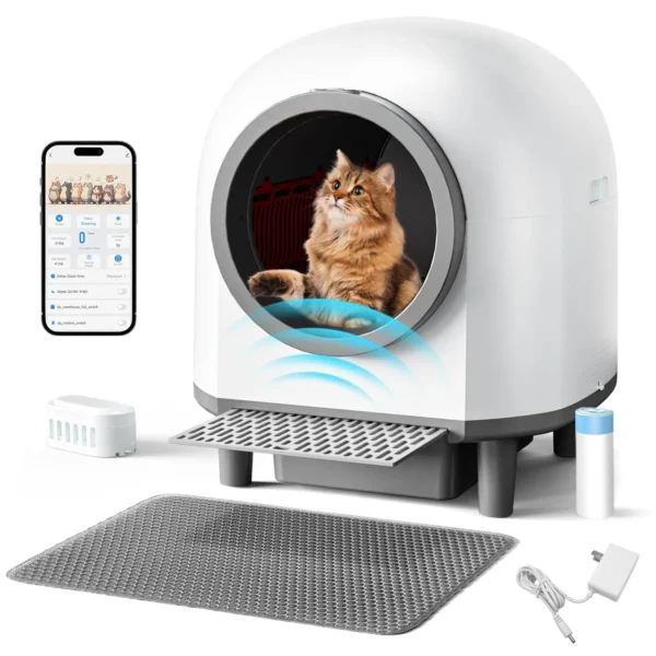 Large Self Cleaning Odor Removal Litter Box