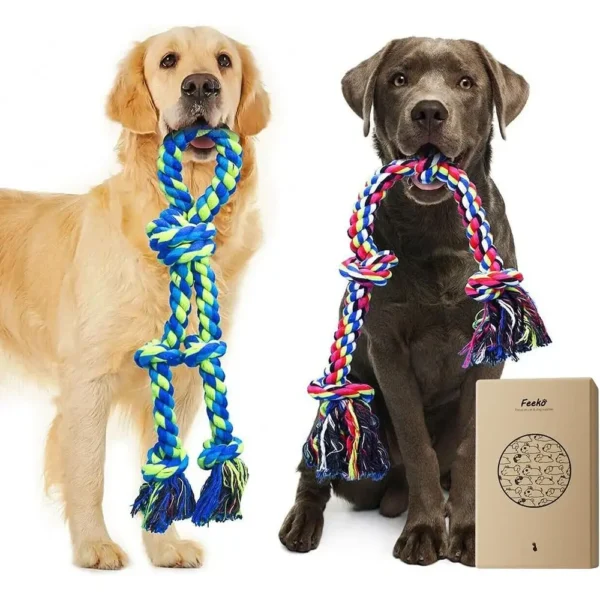 Heavy Duty Dog Rope Toy - Aggressive Chewers