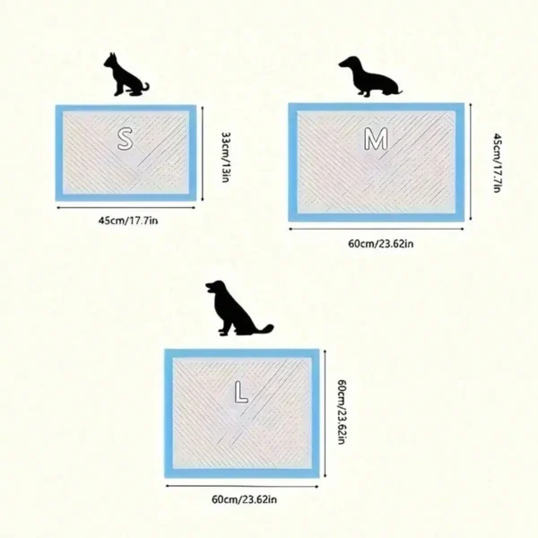 100Pcs Clean Tidy Odor-Free Pet Pee Pads