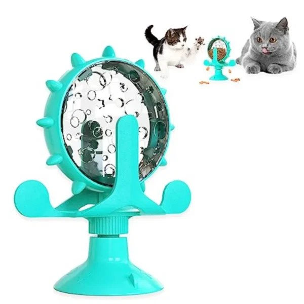 Pet Treat Interactive Dispenser Toy - 360° Rotating