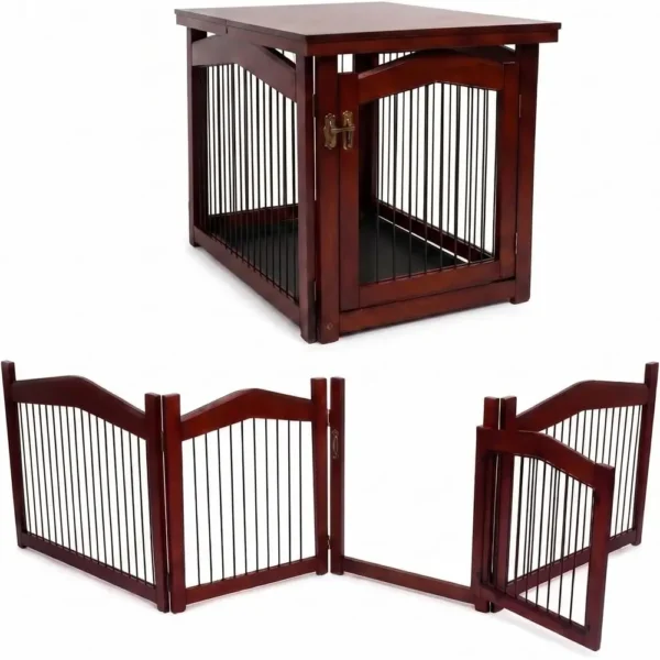 2-in-1 Configurable Pet Crate and Gate, Medium