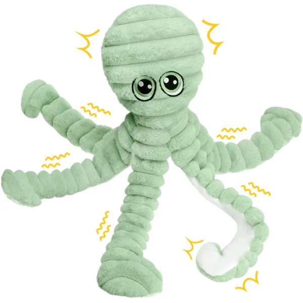 Squeaky Octopus Interactive Plush Toy - Small/Medium Dog