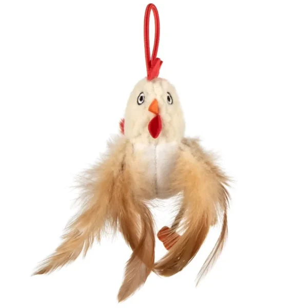 Elastic Launcher Electronic Chicken Sound Catnip Toy